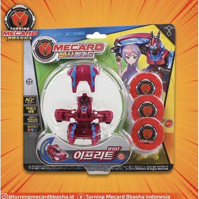 TURNING MECARD BBASHA 017 BASIC MECANIMAL IFRIT MAINAN ROBOT MOBIL