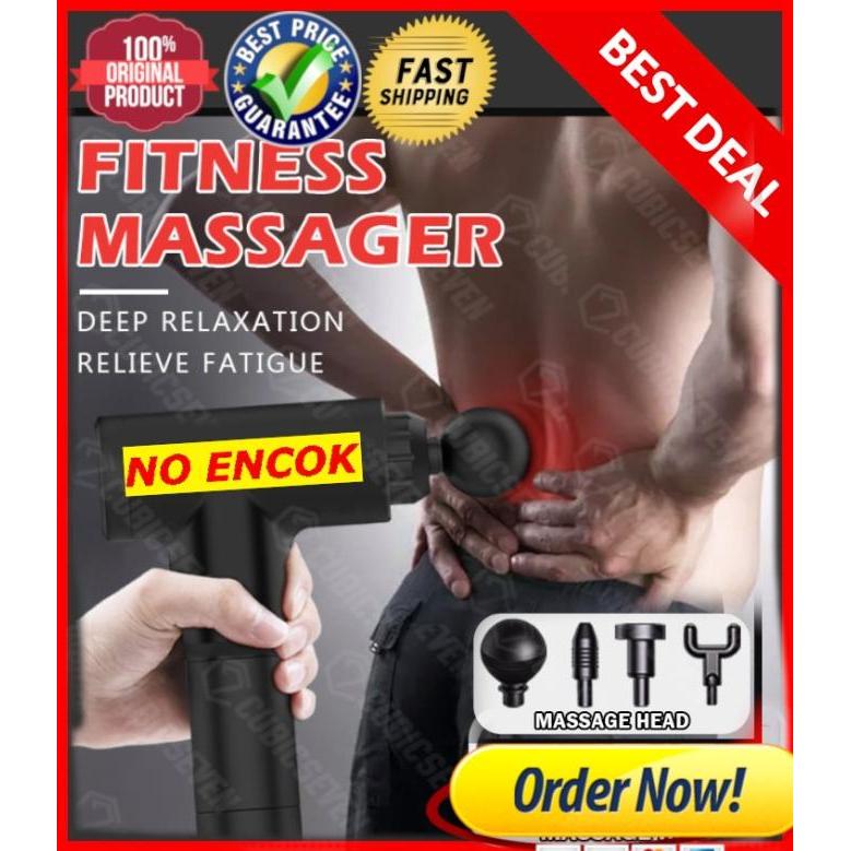 Massage Gun - Deep Tissue Muscle Massager - Alat Pijat Getar Wireless Cod [H2]