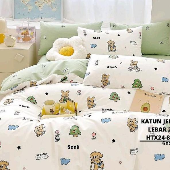 Sprei Set Katun Jepang Osaze Size 140X200 Queen 160X200 King 180X200 Extra King 200X200 90X200 100X2