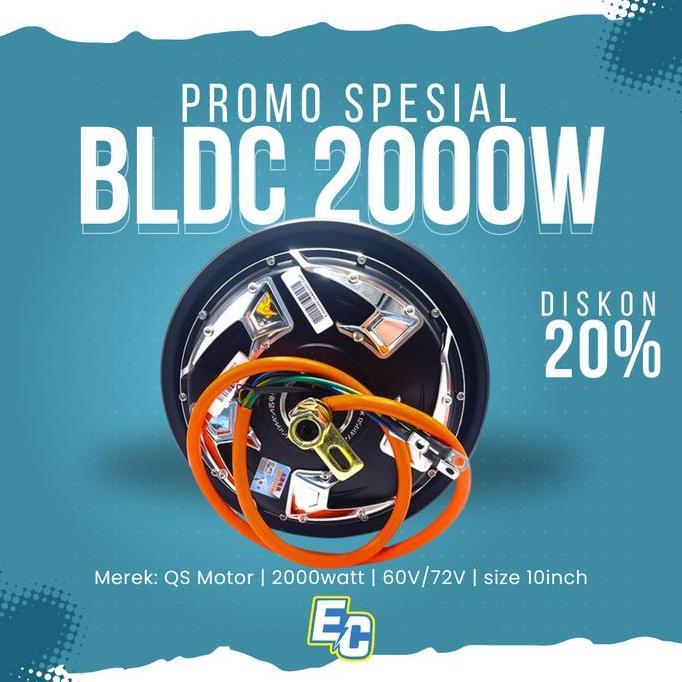 Bldc Motor Listrik Qs Motor 2000Watt 10Inch