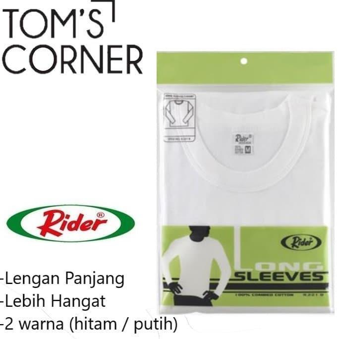 Promo KAOS OBLONG LENGAN PANJANG RIDER | PAKAIAN DALAM MUSIM DINGIN | R221B COD