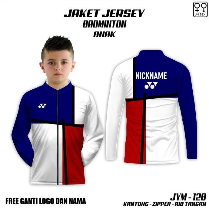 Viral Jaket zipper Jersey badminton malaysia olympic kaos anak baju olah raga bulu tangkis terbaru