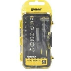 Krisbow Set Kunci Sok Mini 22 Pcs - Kuning