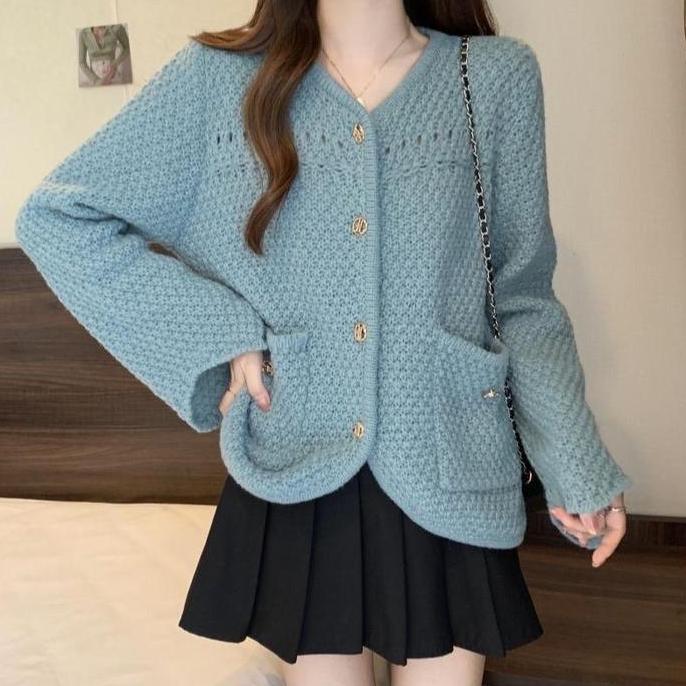 Cardigan Sweater Knit Premium Bgold 1359 Atasan Wanita Rajut Kasual Santai