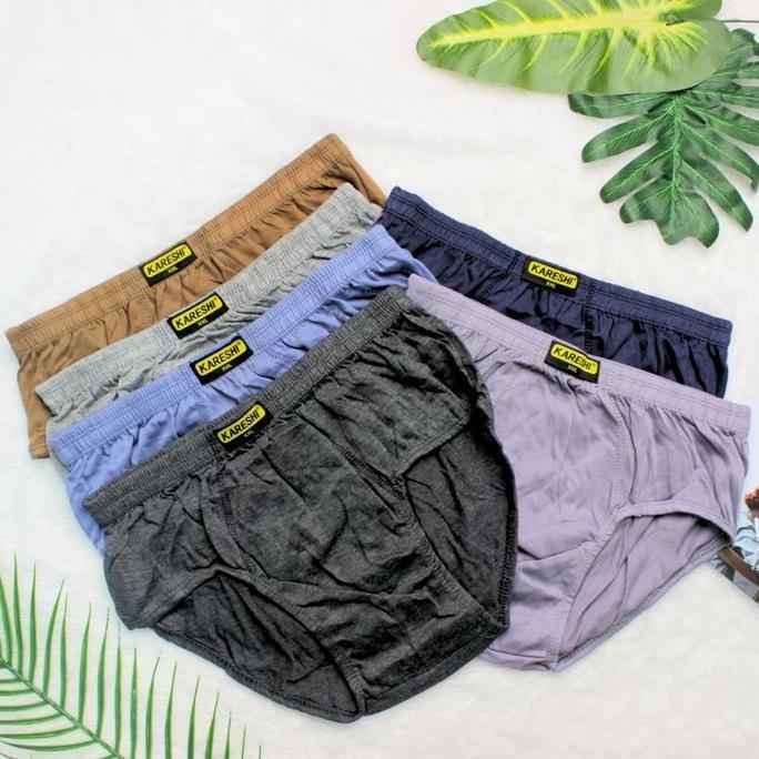 Promo (12 PCS) CELANA DALAM PRIA KARESHI 212 HQ Dewasa Karet Nyaman Boxer Katun Sport COD