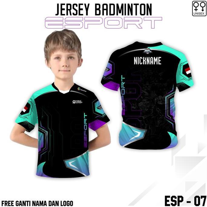 Viral Kaos jersey esport ML baju gamres anak