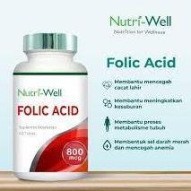 Nutriwell Folic Acid 800Mcg - 60 Tablets Original