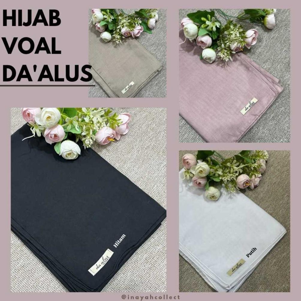 Hijab Segiempat Voal polos DA ALUS