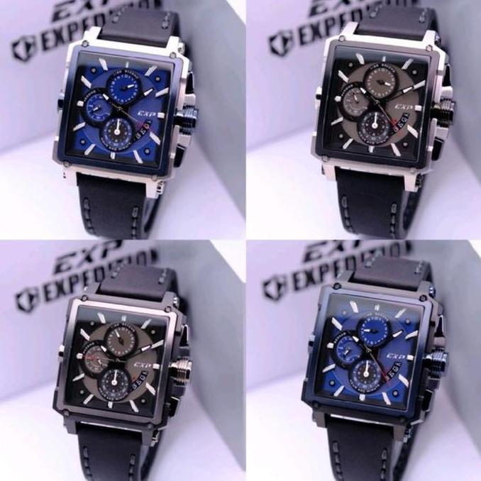 JAM TANGAN PRIA EXPEDITION E6618 E 6618 LEATHER ORIGINAL