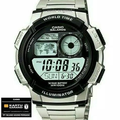 Promo JAM TANGAN PRIA CASIO AE-1000WD AE-1000WD-1A AE 1000WD ORIGINAL RESMI COD