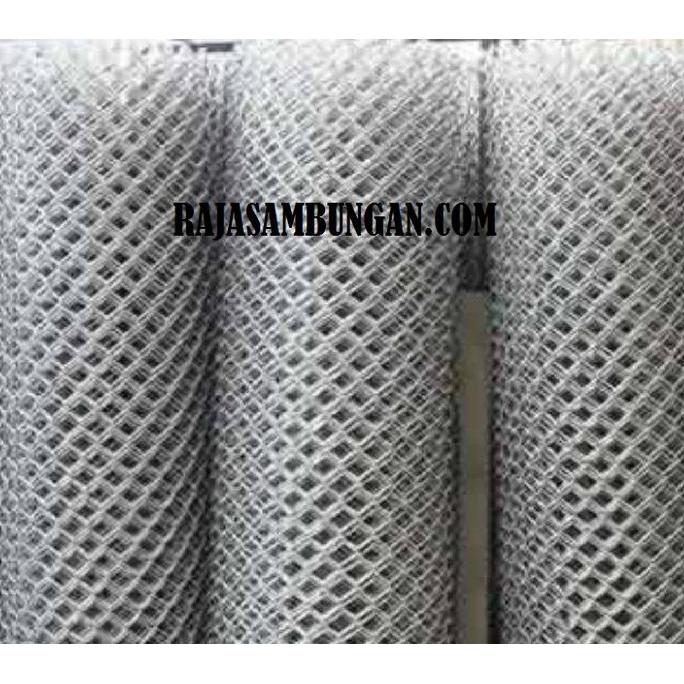 Kawat Harmonika Tinggi 1.5 Meter Lubang 5 cm Kawat Wajik Pagar Rumah AUL