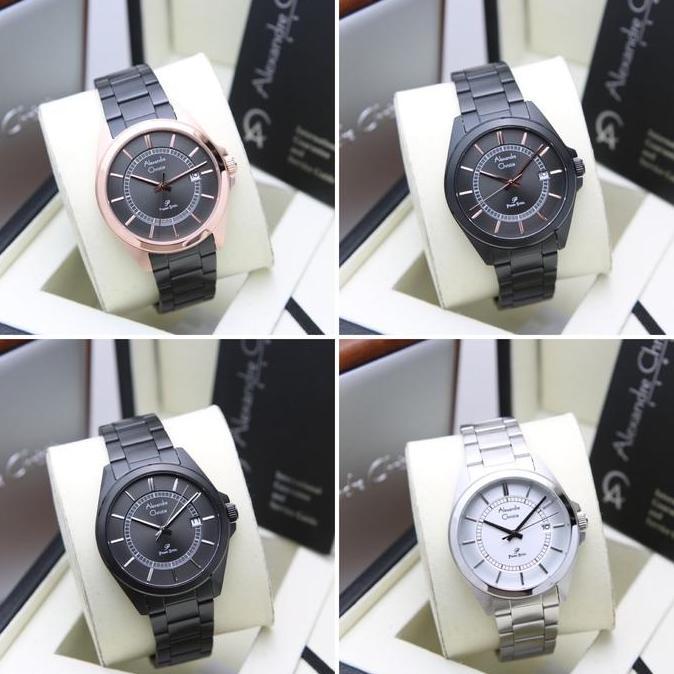 Promo [ ORIGINAL ] Jam Tangan Pria Alexandre Christie 1033 AC 1033 MD Rantai COD
