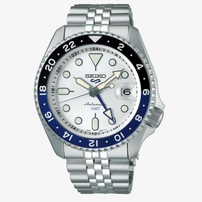 Promo Jam Tangan Seiko 5 Sports SSK033K1 SKX  Automatic GMT White Dial  Water Resistant 10 Bar All S