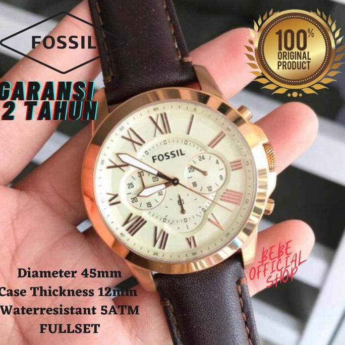 Promo [ORIGINAL] Jam Tangan Pria Fossil FS4991 Grant Chronograph Original COD