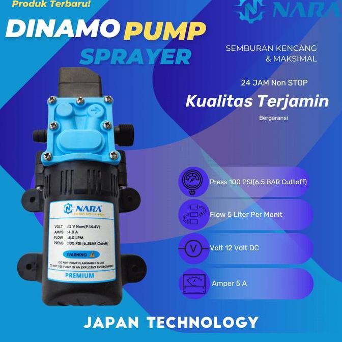 Dinamo Sprayer Elektrik Pompa Air DC 12 V Yokohama