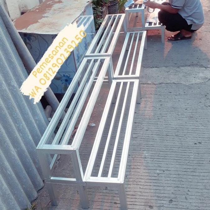 Terlaris Rak Pot Bunga Minimalis 1Meter Susun 2