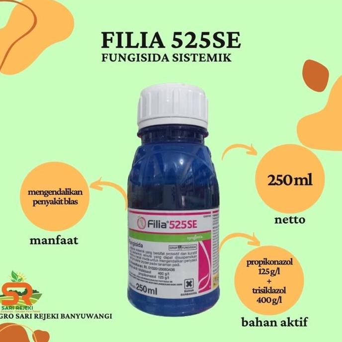 FILIA 525SE 50ML FUNGISIDA SISTEMIK OBAT POTONG LEHER PADI