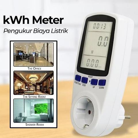KWH Power Meter Digital Watt Meter AC Digital Volt Meter Voltmeter KWH  Alat Ukur Konsumsi Tagihan B