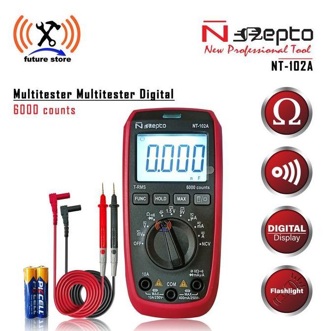 Nepto NT-102A Multitester Multimeter Digital - Avometer Digital Ori