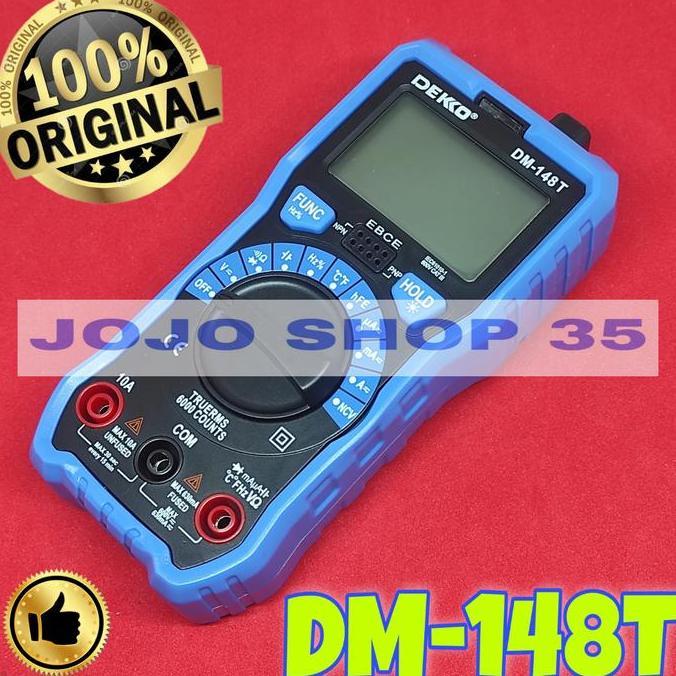 DIGITAL MULTITESTER AVOMETER MULTIMETER DEKKO DM-148T DM148T DM 148T