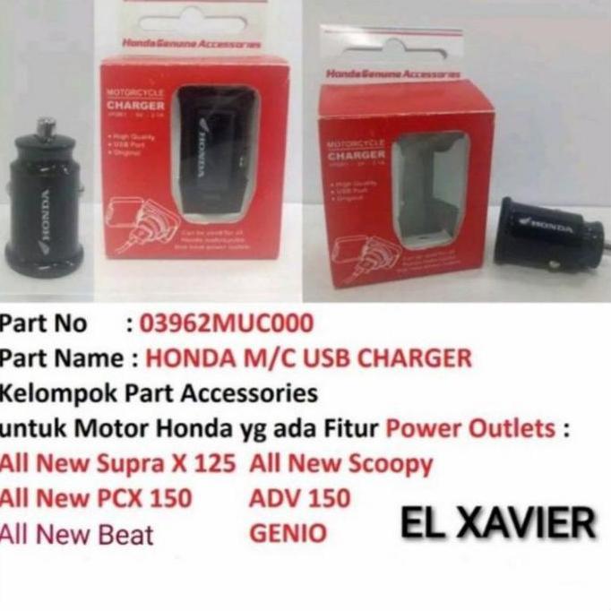Adaptor Charger Motor Honda Scoopy Genio PCX beat Vario ADV Supra 125