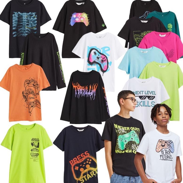 HM kaos anak laki-laki junior 8-14y+