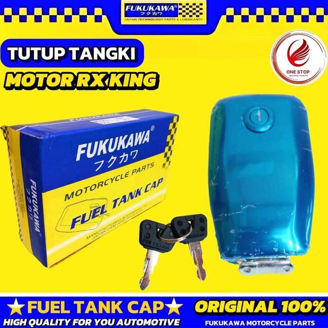 TUTUP TANGKI FUEL TANK CAP MOTOR RX KING RXK + KUNCI ORIGINAL ORI ASLI MERK FUKUKAWA HIGH QUALITY