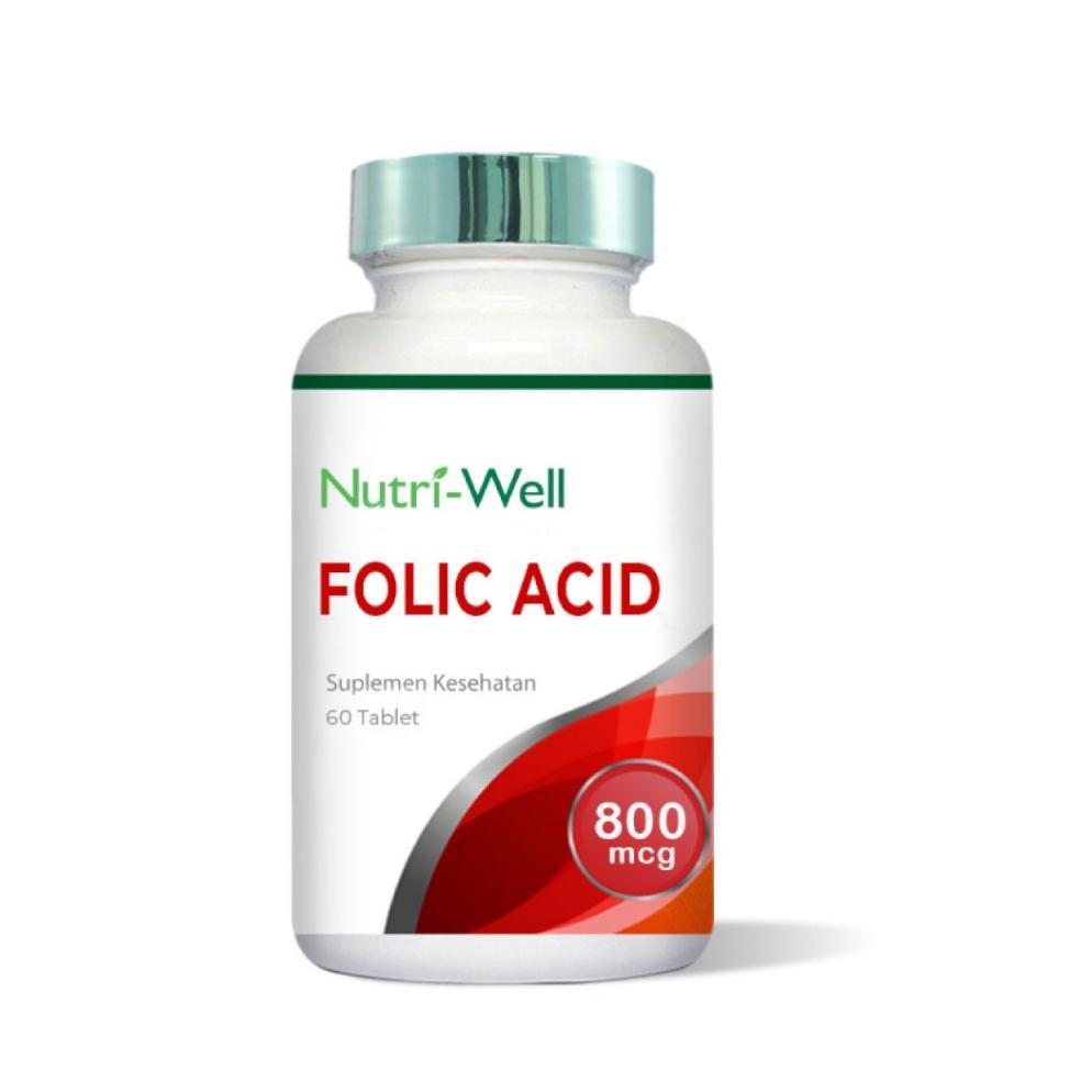 Nutriwell Folic Acid 800Mcg - 60 Tablets Original
