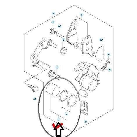 Promo Set Piston Kaliper Depan-Piston Set Suzuki Address Nex Original SGP COD