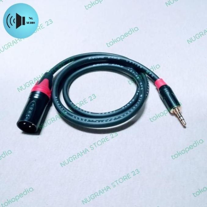 TERBARU - KABEL JACK AUDIO JACK XLR  TO JACK AUX 3.5MM