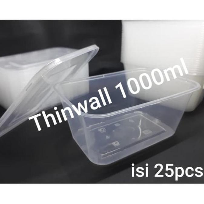 kotak makan 1000ml Tempat Box nasi microwave Thinwall food container