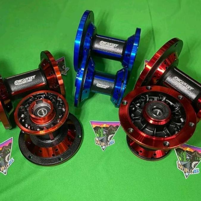 Promo Tromol Set Depan belakang Scarlet Racing 2 two tone KLX 150 - Biru COD