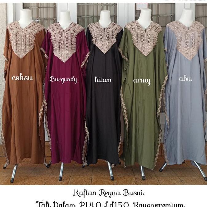 Terbaru Kaftan Edisi Lebaran Reyna Busui Tali Dalam By Kafiabelle