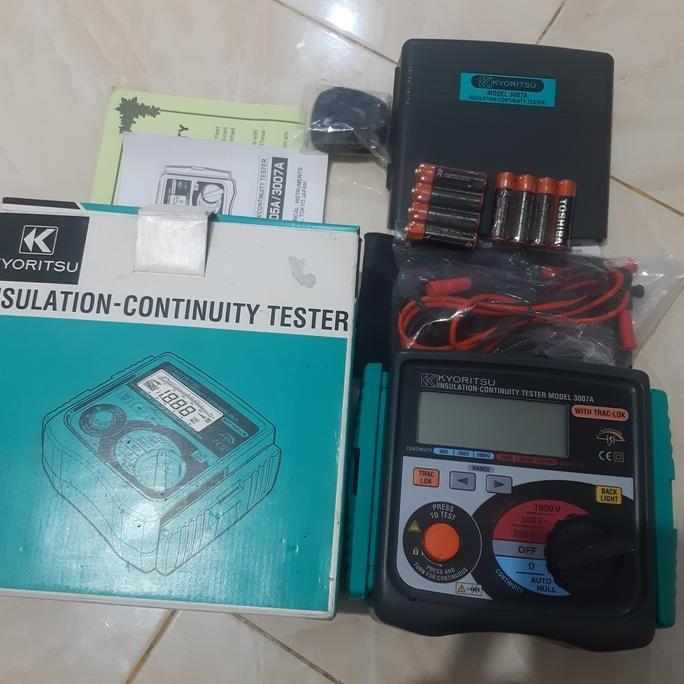merger kyoritsu insulation - continuity tester model 3007a instalasi