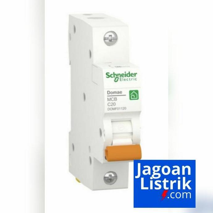 MCB DOMAE 1P 10A SCHNEIDER / MCB 1 POLE 10 AMPERE DOMAE SCHNEIDER ORIGINAL DAN TERPERCAYA
