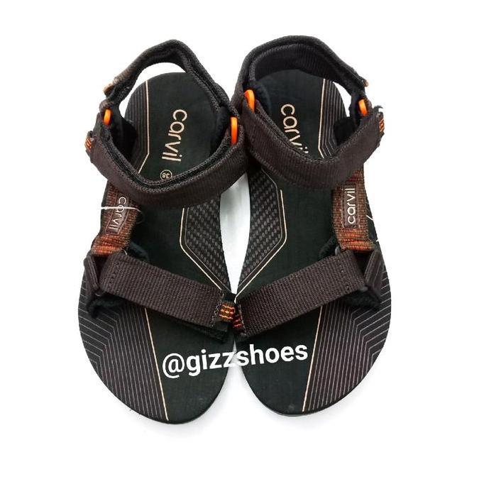 New  Sepatu Sandal Gunung Pria Carvil Otello Coklat Hitam Merah Black Brown Red Perepet Cowok Cowo L