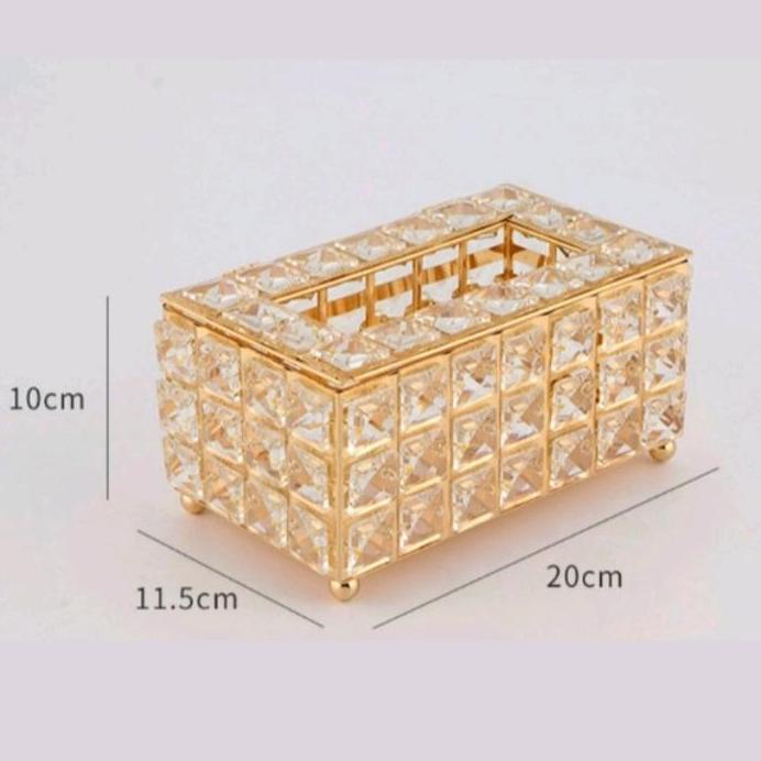 Ready stock tempat tisu kristal / tempat tisu disign mewah elegan