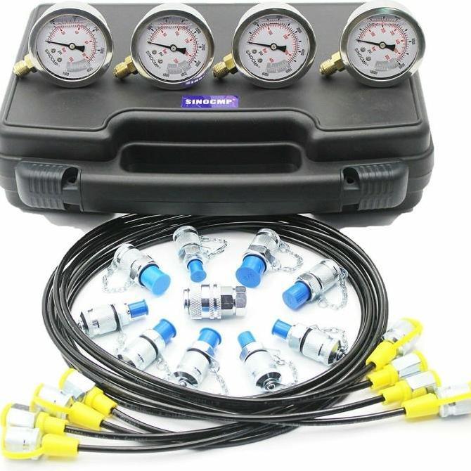 RUDBECKIA Excavator Hydraulic Pressure Gauge Bentlix Hidraulic Tester Hidrolik