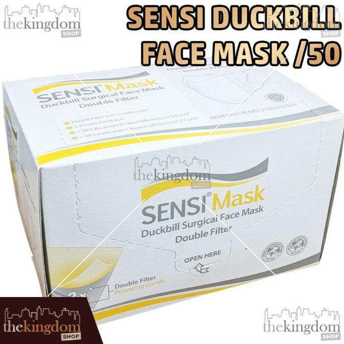 AVOCEAN Sensimask Duckbill Face Mask /50 Masker Debu Sensi Duck Bill Medis 50