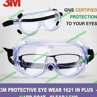 PYON SAFETY GOOGLE 3M 1621 AF Kacamata Google Lab Anti-Fog TERLARIS