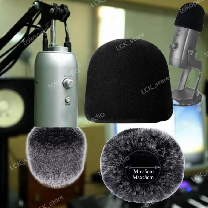 DR256 - bulu yeti spon blue yeti / yeti pro busa condensor mikrofon cover