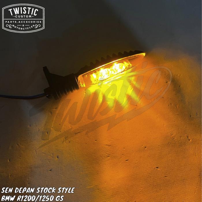 (Diskon) Lampu Sen Sein Depan Led Oem Stock Style Set Bracket Motor Bmw R1200Gs R1200 K50 K51 R Nine
