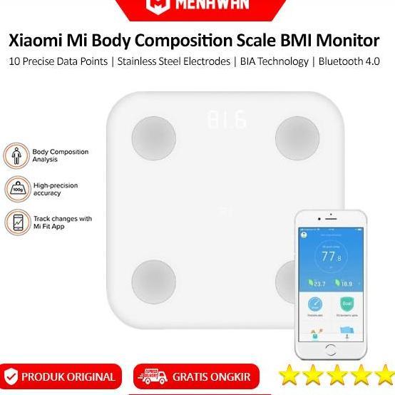 Mi Body Composition Smart Scale Fat Scale Bmi Timbangan Badan