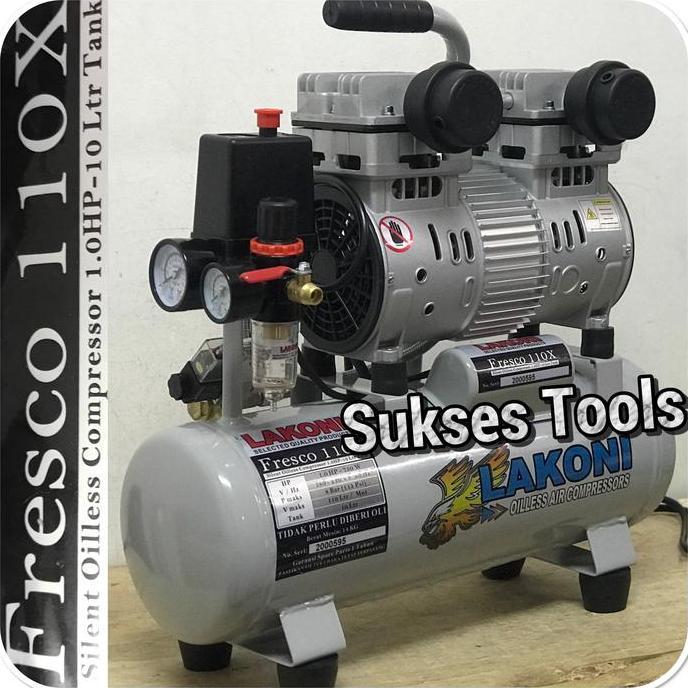 Promo Lakoni Kompressor Oilless Fresco 110 X Kompressor Silent Fresco110 X Cod