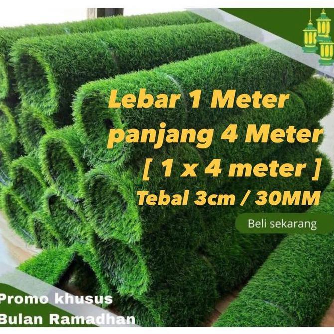 Rumput sintetis swiss premium 3cm 1 x 4 meter /rumput sintetis swiss /rumput sintetis murah /rumput 