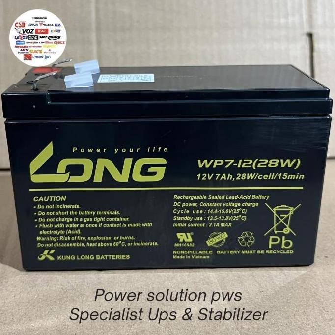 Aki Battery LONG WP7-12 28W WPS7-12 12V 7Ah Accu Aki UPS APC original