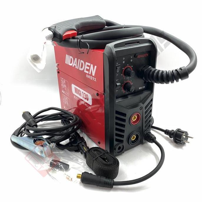 Promo Daiden Mig 130 Mesin Las Co Flux Core Tanpa Gas Co2 - Igbt Mag Gasless Cod