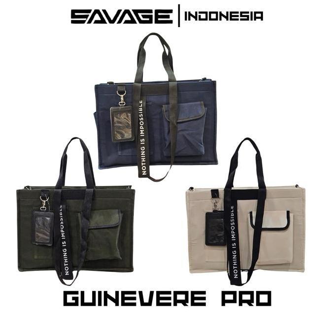 Savage Guinevere Pro Tote Bag Sling Bag Kanvas Multifungsi Berkualitas Aesthetic Canvas Totebag Hita
