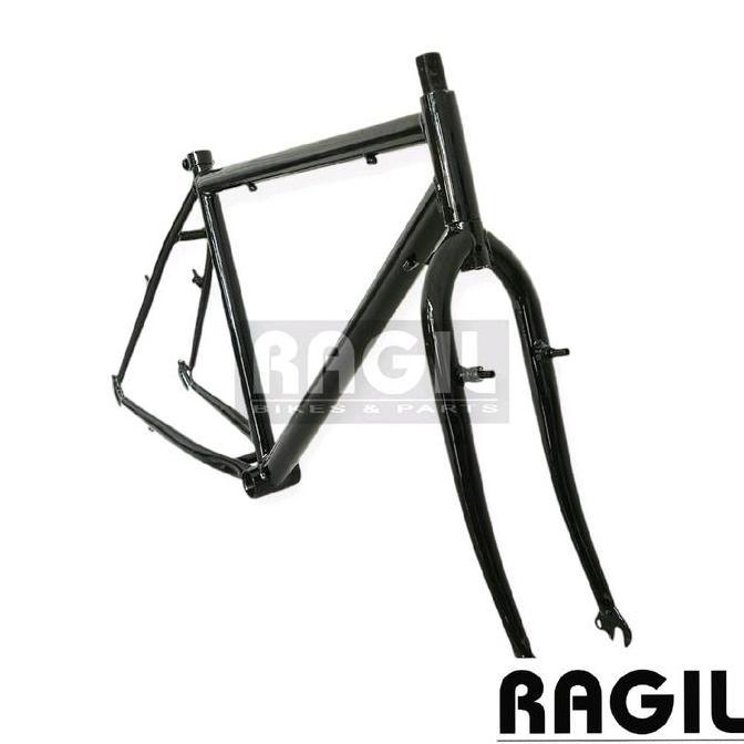 FRAME SET SEPEDA FEDERAL 26 MTB BAYANGAN HITAM MERAH BIRU PUTIH DALANGAN BESI HITAM LAKI LAKI COWOK 