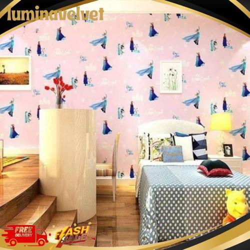 GROSIR Wallpaper Dinding Kamar Anak Wallpaper Dinding Hellokitty Frozen Wallpaper Dinding Karakter E
